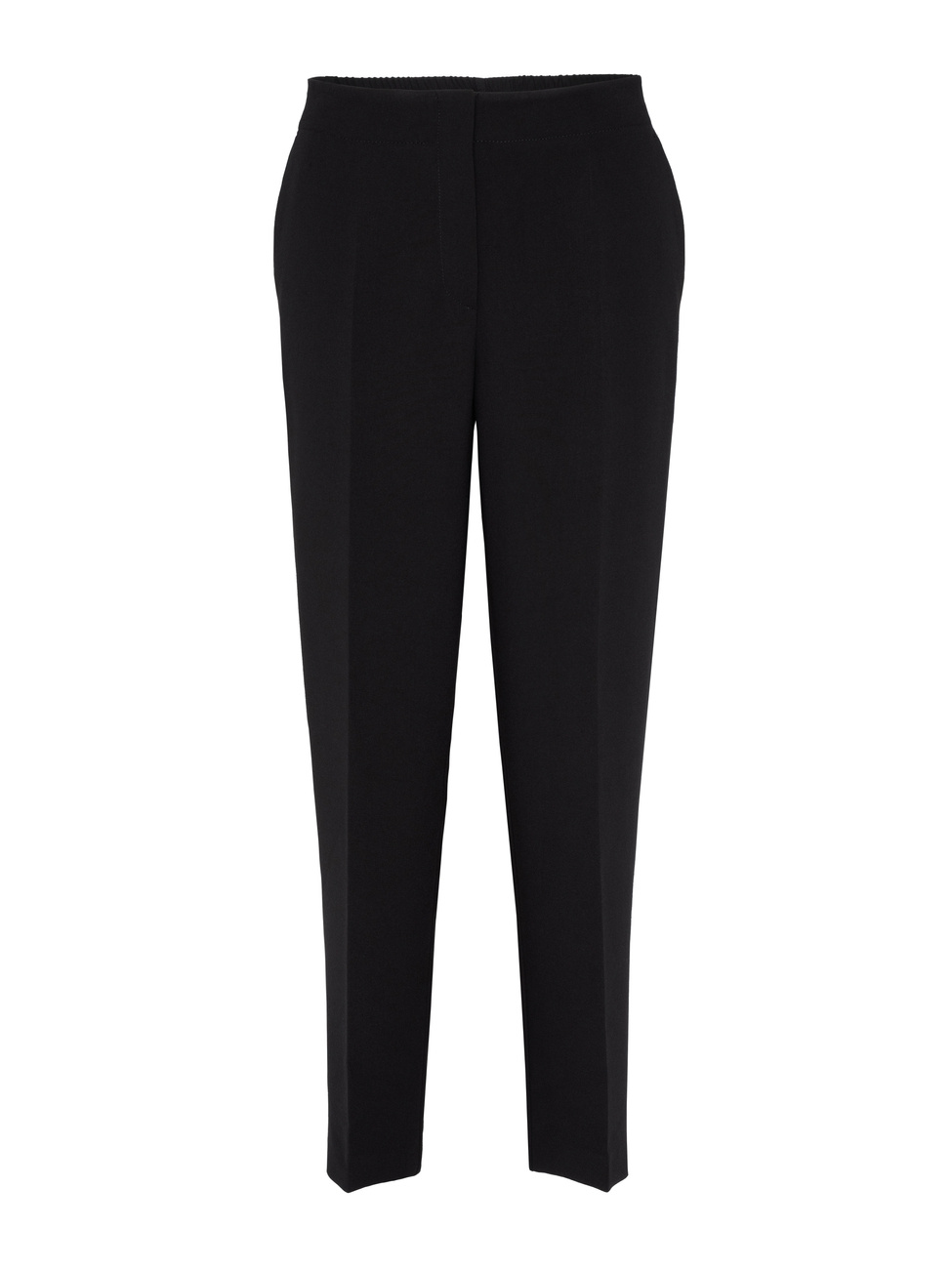 High-rise pants with a crease